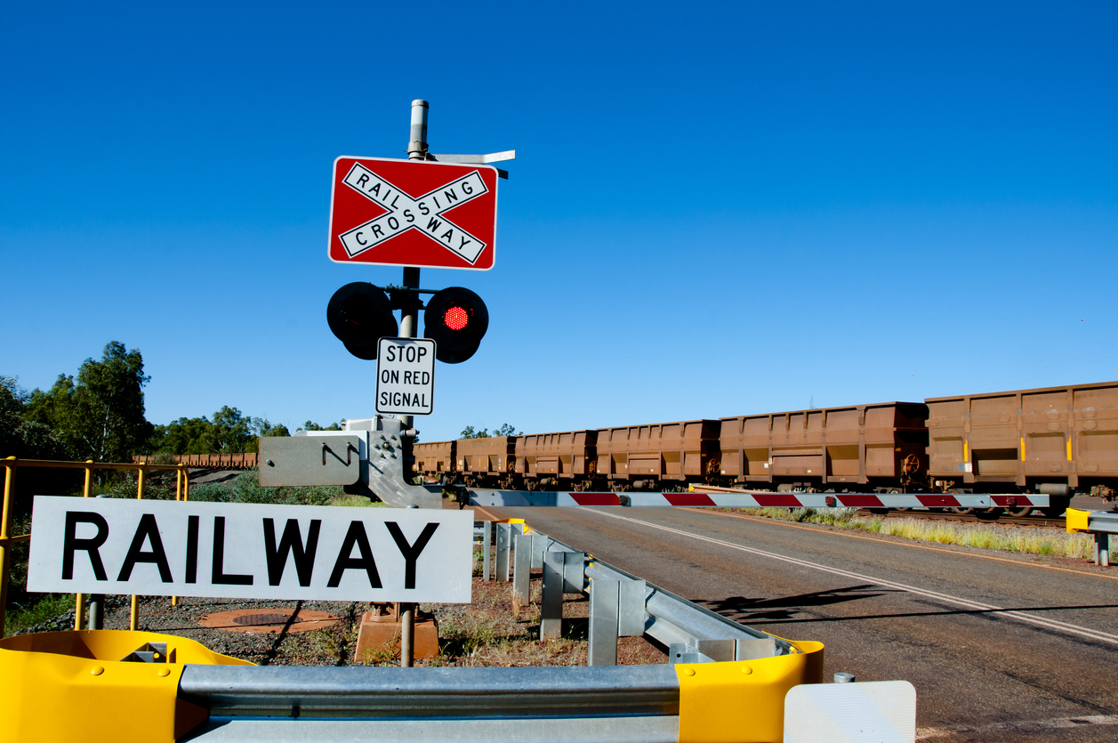 Iron Ore Train Rails - Pilbara - Australia